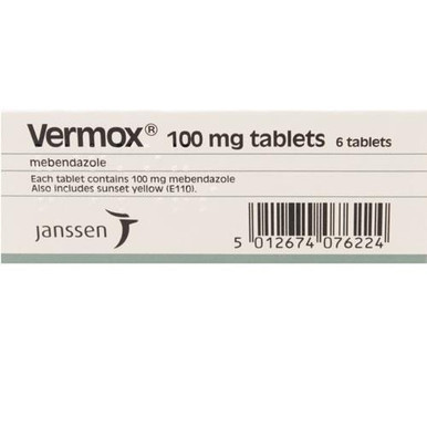 Vermox 100mg Tabletten 6 Stk