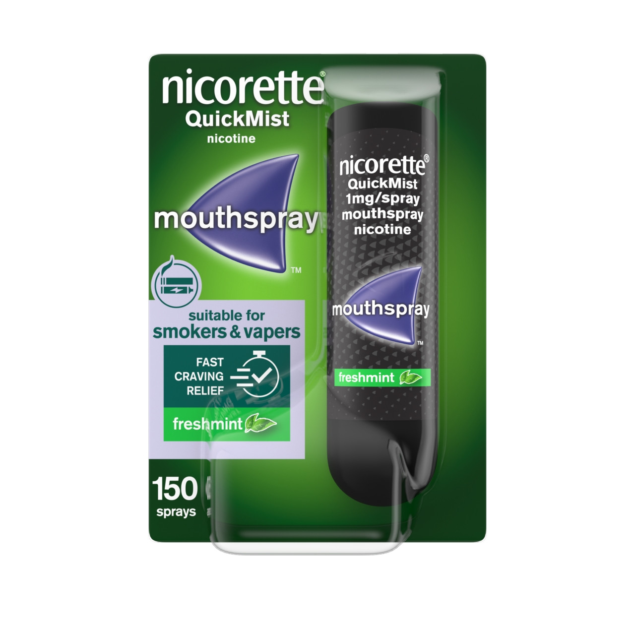 Click to view product details and reviews for Nicorette Quickmist Freshmint 1mg Mouth Spray.