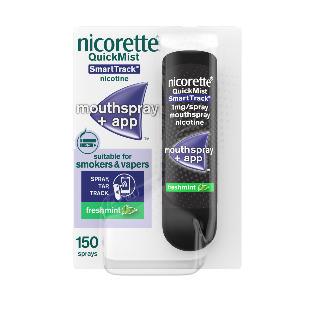 Click to view product details and reviews for Nicorette Quickmist Smarttrack 1mg Mouthspray.