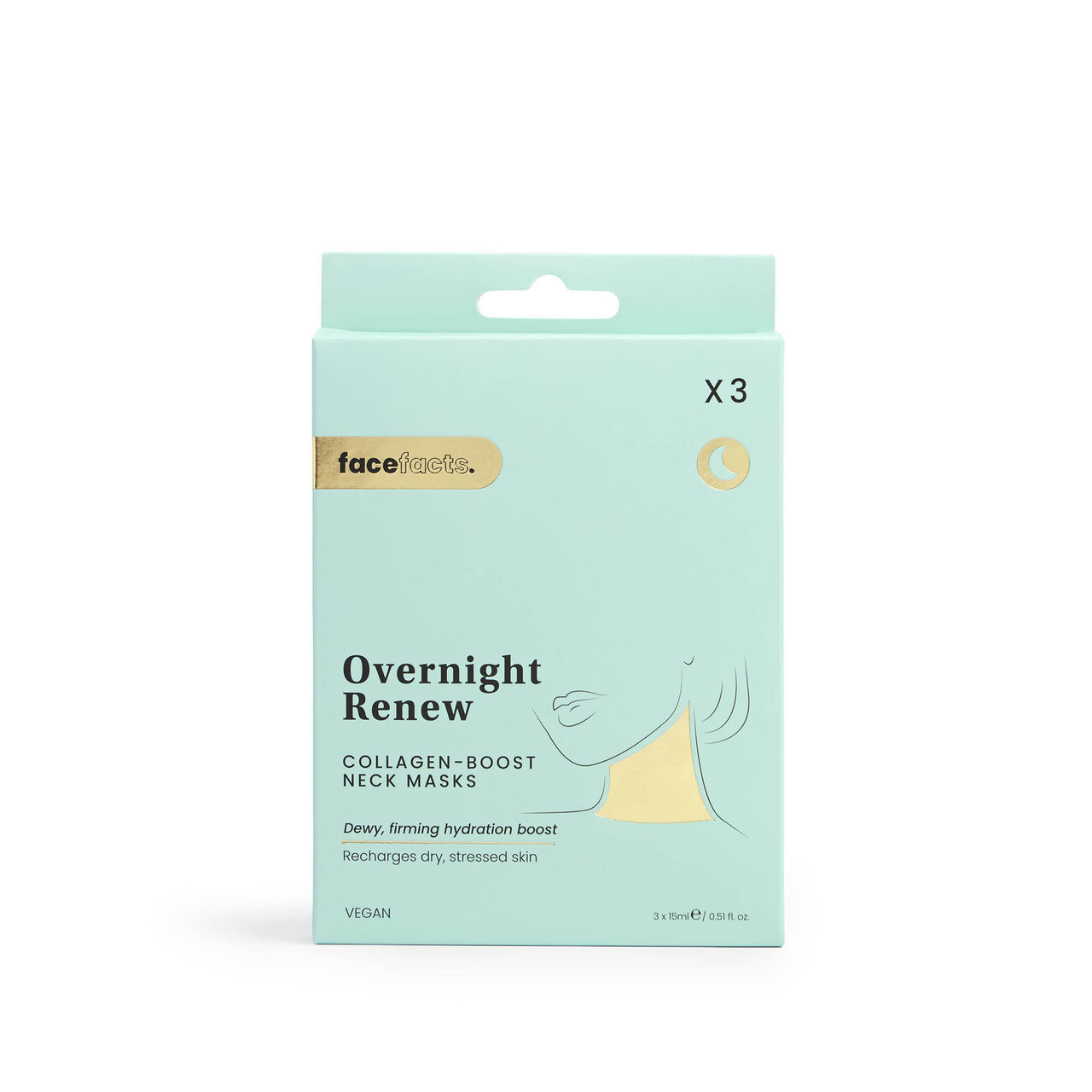 Click to view product details and reviews for Face Facts Overnight Renew Collagen Boost Neck Mask 15ml.