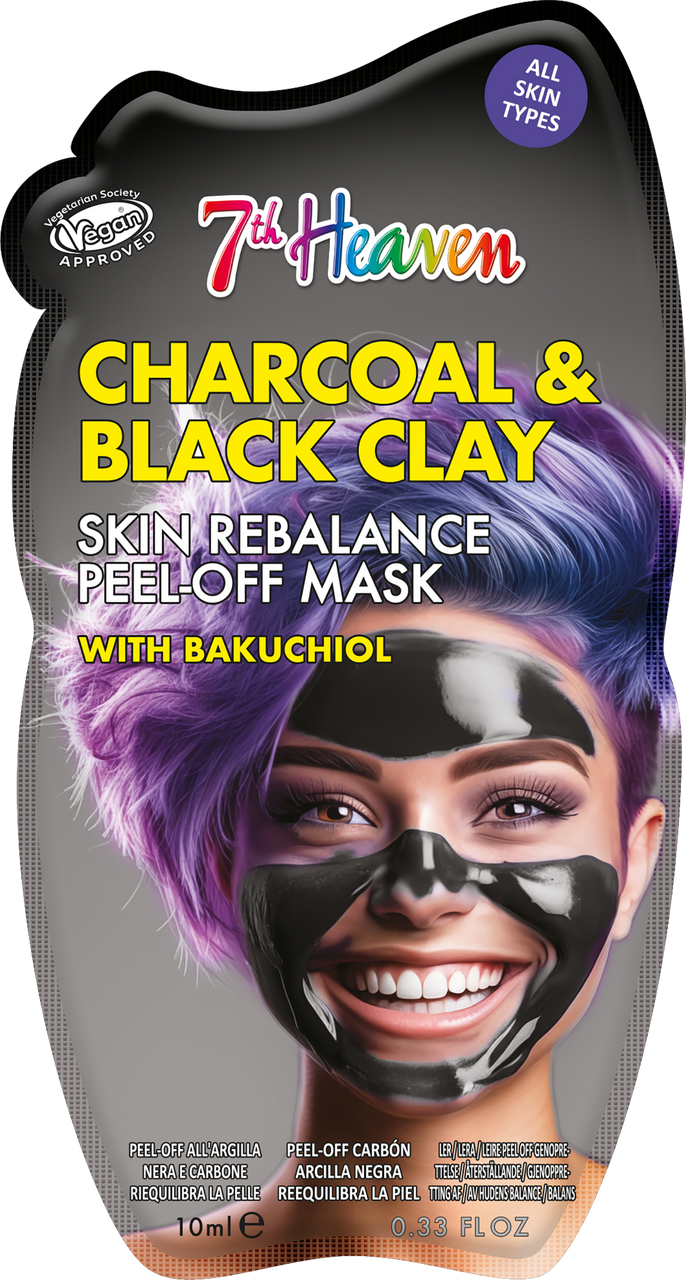 Click to view product details and reviews for Montagne Jeunesse Charcoal Clay Peel Off With Bakuchiol 10ml.