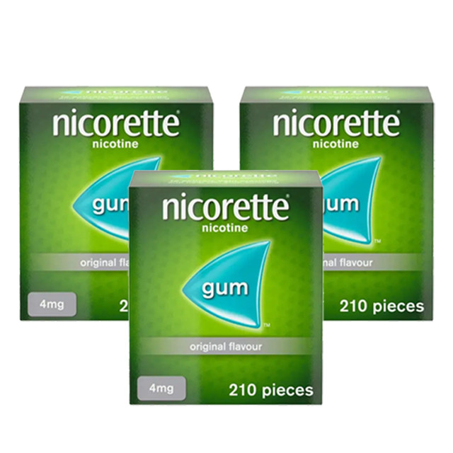 Click to view product details and reviews for Nicorette Original 4mg Gum 12 Week Bundle 3 X 210 Pieces. Click to view product details and reviews for Nicorette Original 4mg Gum 12 Week Bundle 3 X 210 Pieces.