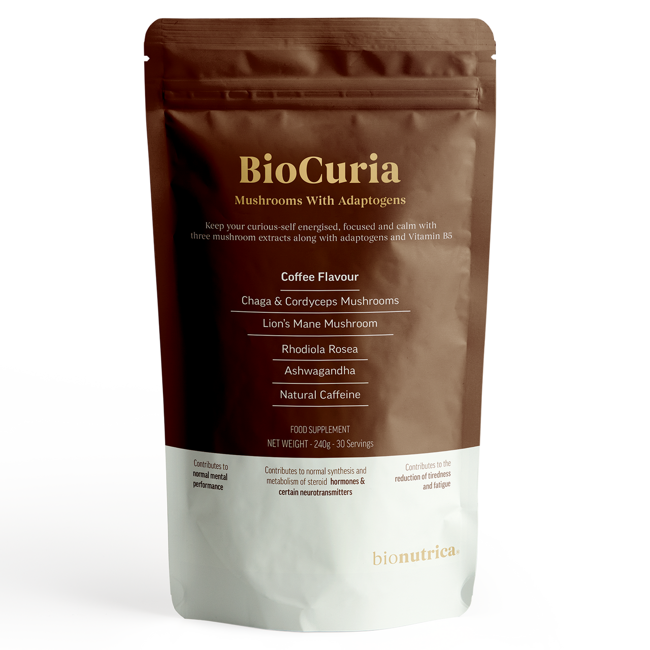 Click to view product details and reviews for Biocuria Adaptogen Mushroom Coffee Focus Stress Support 240gms.