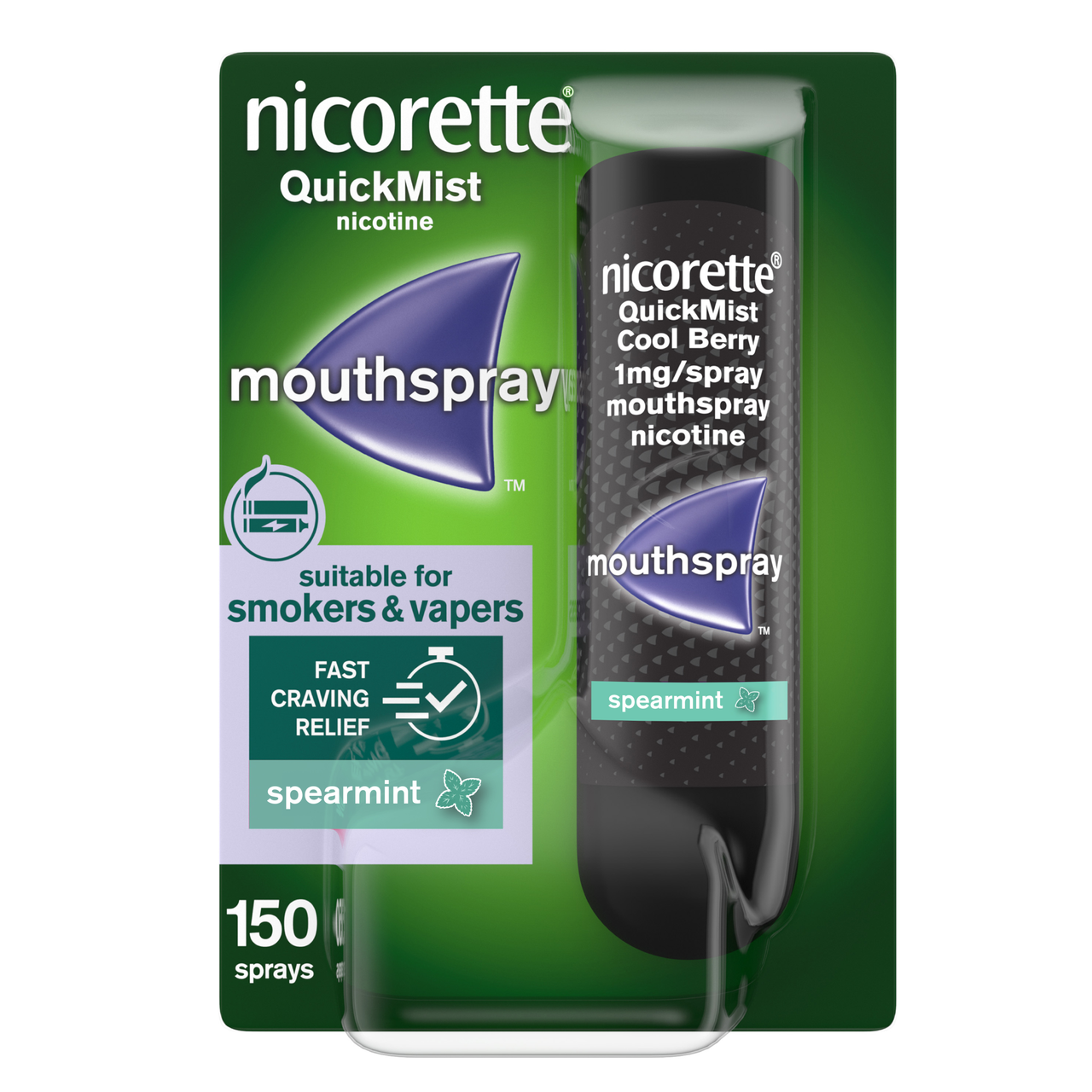 Click to view product details and reviews for Nicorette Quickmist 1mg Mouthspray Spearmint Single.