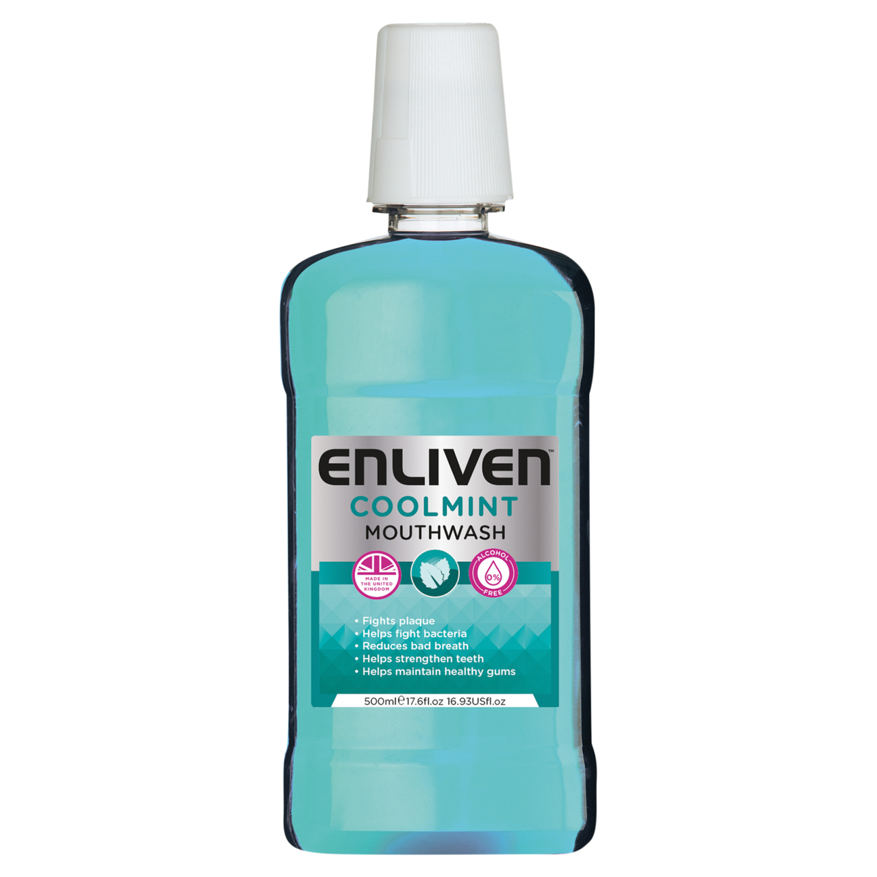Click to view product details and reviews for Enliven Coolmint Alcohol Free Mouthwash 500ml. Click to view product details and reviews for Enliven Coolmint Alcohol Free Mouthwash 500ml.