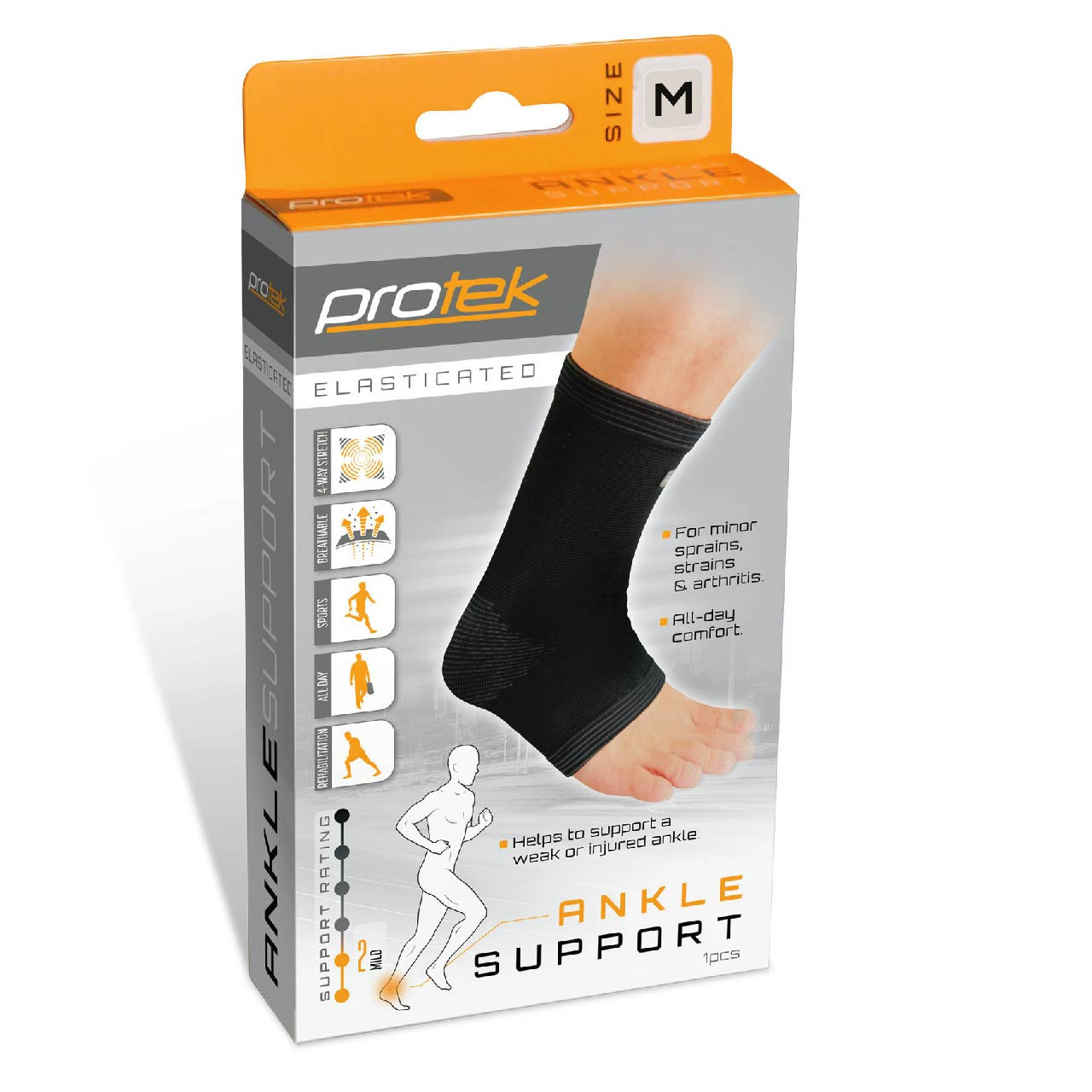 Click to view product details and reviews for Protek Elasticated Ankle Support Medium. Click to view product details and reviews for Protek Elasticated Ankle Support Medium.