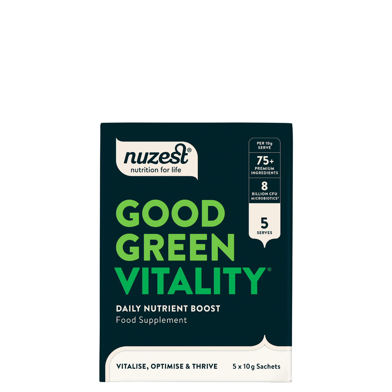 Click to view product details and reviews for Nuzest Good Geen Vitality 5x10g Sachet Box. Click to view product details and reviews for Nuzest Good Geen Vitality 5x10g Sachet Box.