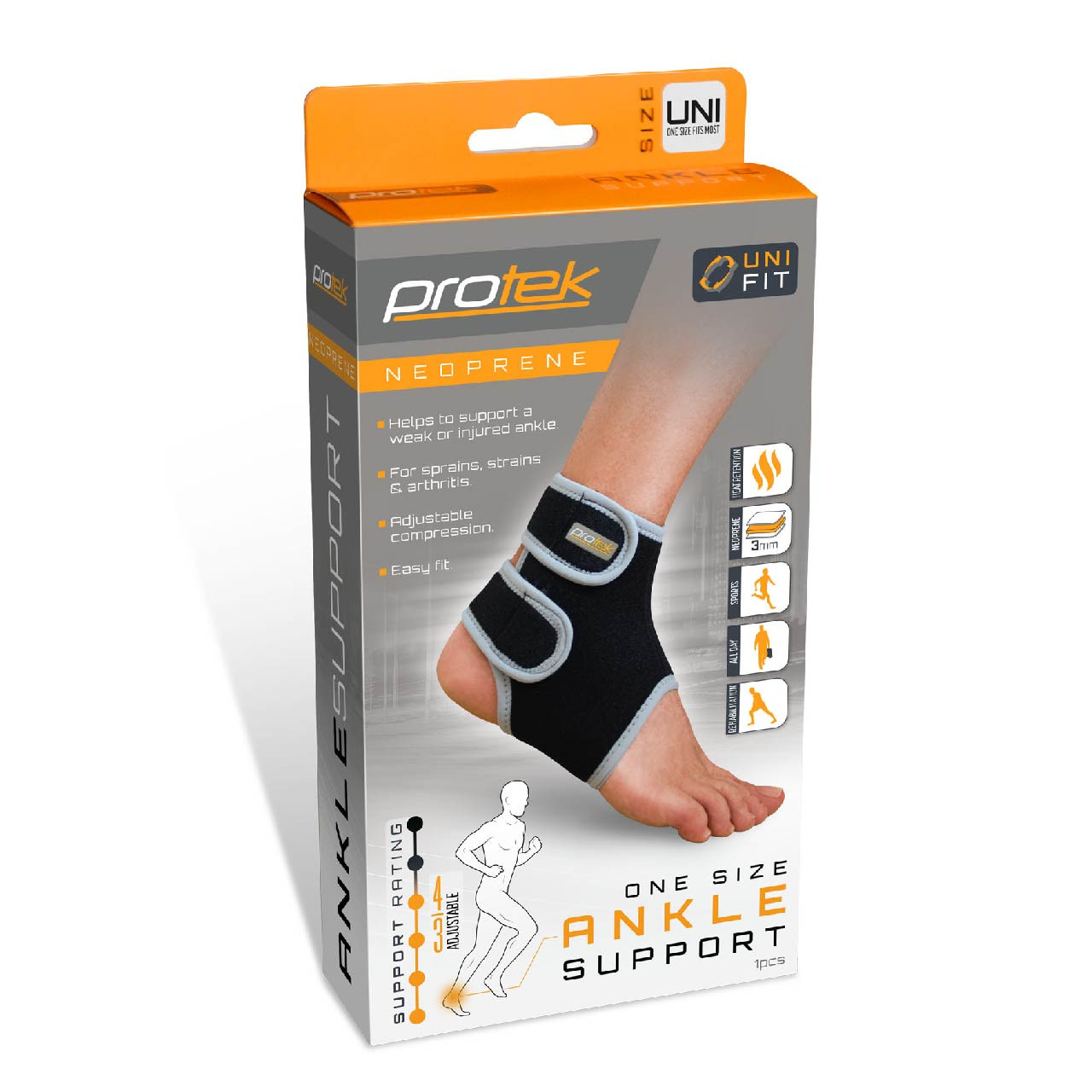 Click to view product details and reviews for Protek Neoprene Ankle Support One Size. Click to view product details and reviews for Protek Neoprene Ankle Support One Size.