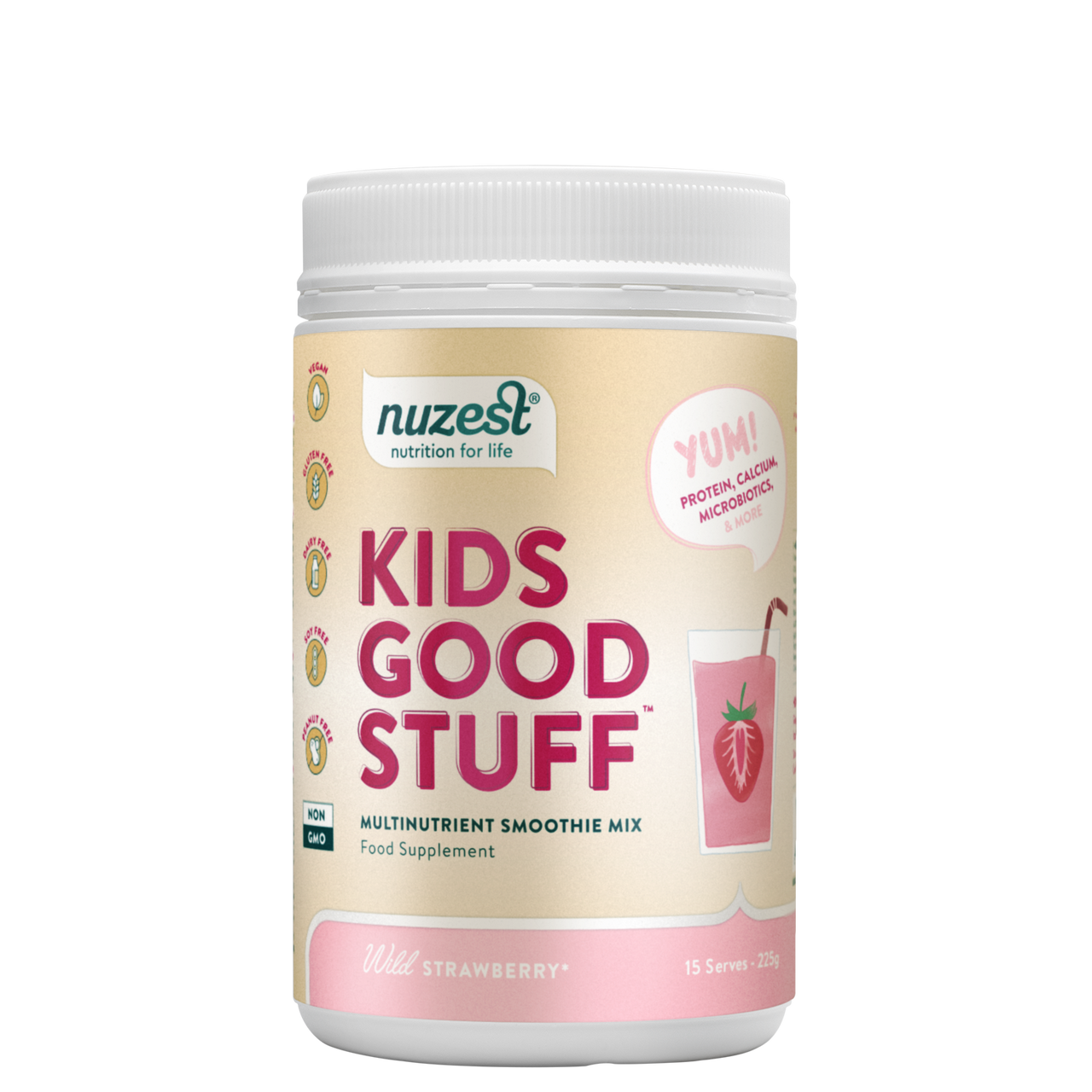 Click to view product details and reviews for Nuzest Kids Good Stuff Wild Strawberry 225g. Click to view product details and reviews for Nuzest Kids Good Stuff Wild Strawberry 225g.