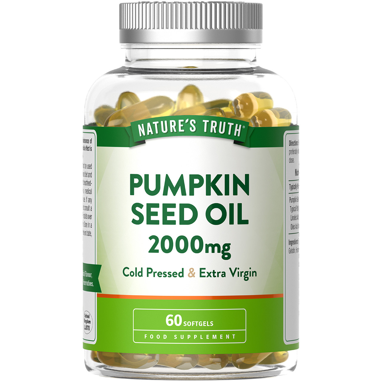 Click to view product details and reviews for Natures Truth Pumpkin Seed Oil 2000mg 60 Softgels. Click to view product details and reviews for Natures Truth Pumpkin Seed Oil 2000mg 60 Softgels.