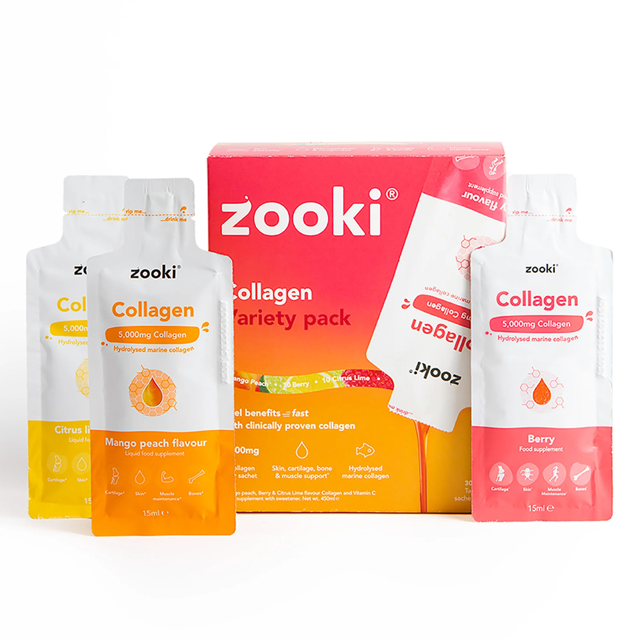 Click to view product details and reviews for Zooki Marine Collagen Variety Pack 10x15ml 5 000mg Mango Peach Flavour Liquid Sachets 10x15ml 5 000mg Citrus Lime Flavour Liquid Sachets 10x15ml 5 000mg Berry Flavour Liquid Sachets.