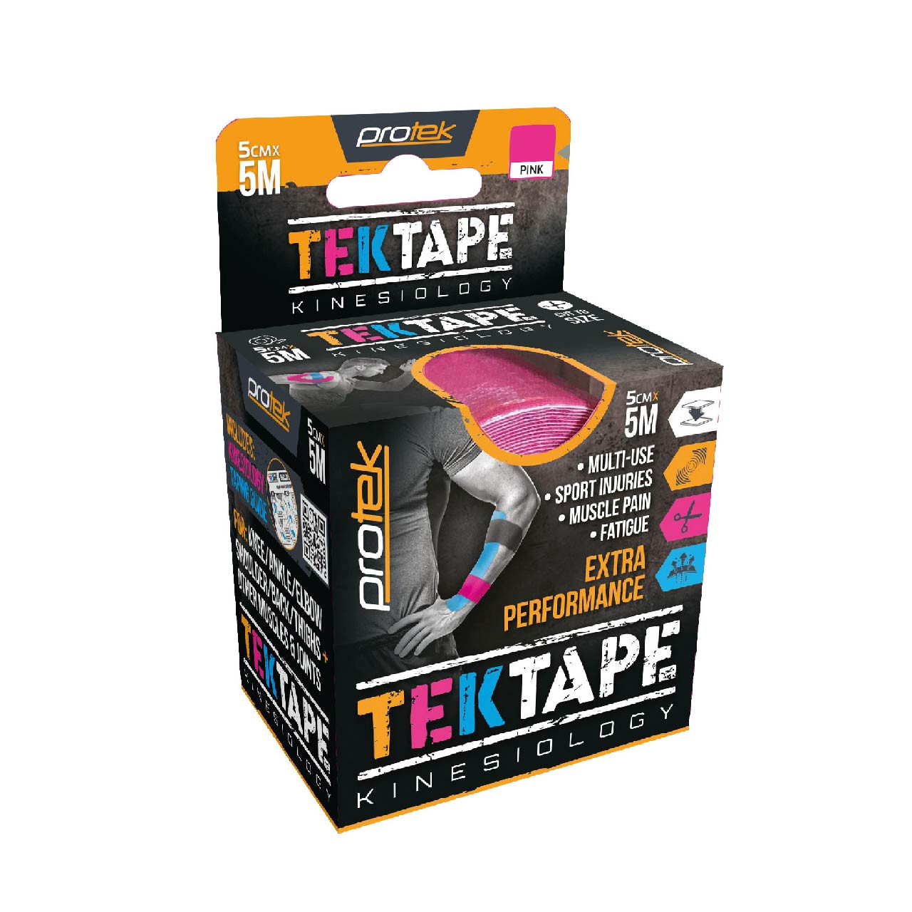 Click to view product details and reviews for Protek Tektape Kinesiology Tape 5cm X 5m Pink.