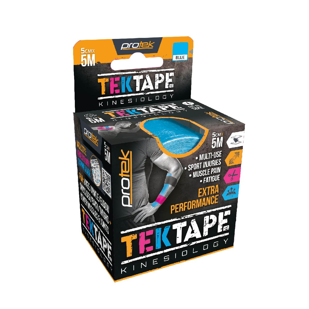 Click to view product details and reviews for Protek Tektape Kinesiology Tape 5cm X 5m Blue.