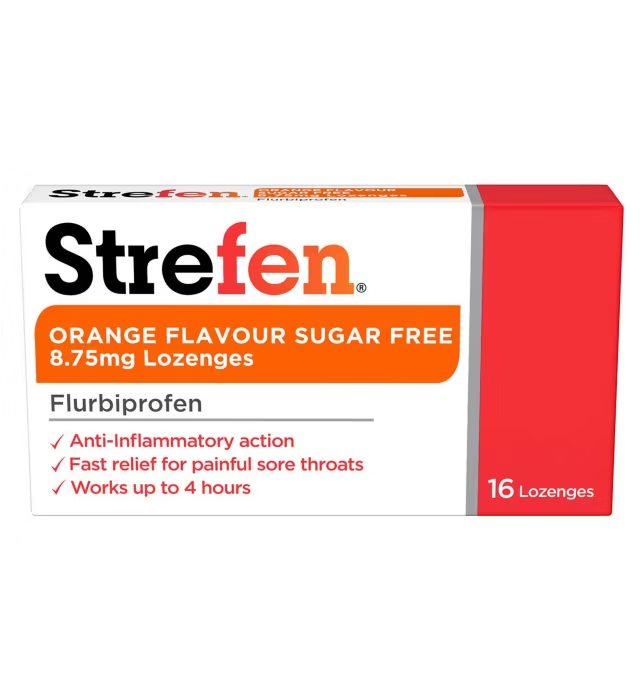 Click to view product details and reviews for Strefen Orange Sugar Free Lozenges 16s. Click to view product details and reviews for Strefen Orange Sugar Free Lozenges 16s.