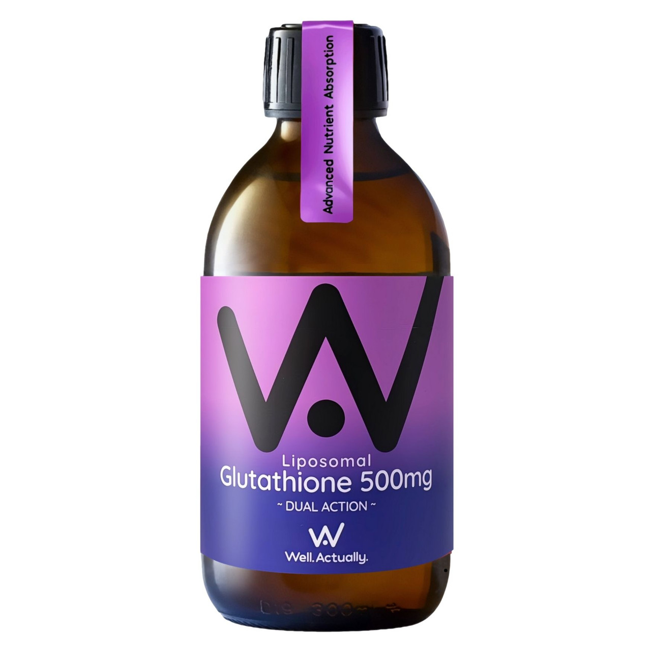 Click to view product details and reviews for Well Actually Liposomal Glutathione 500mg Blueberry Flavour 250ml.