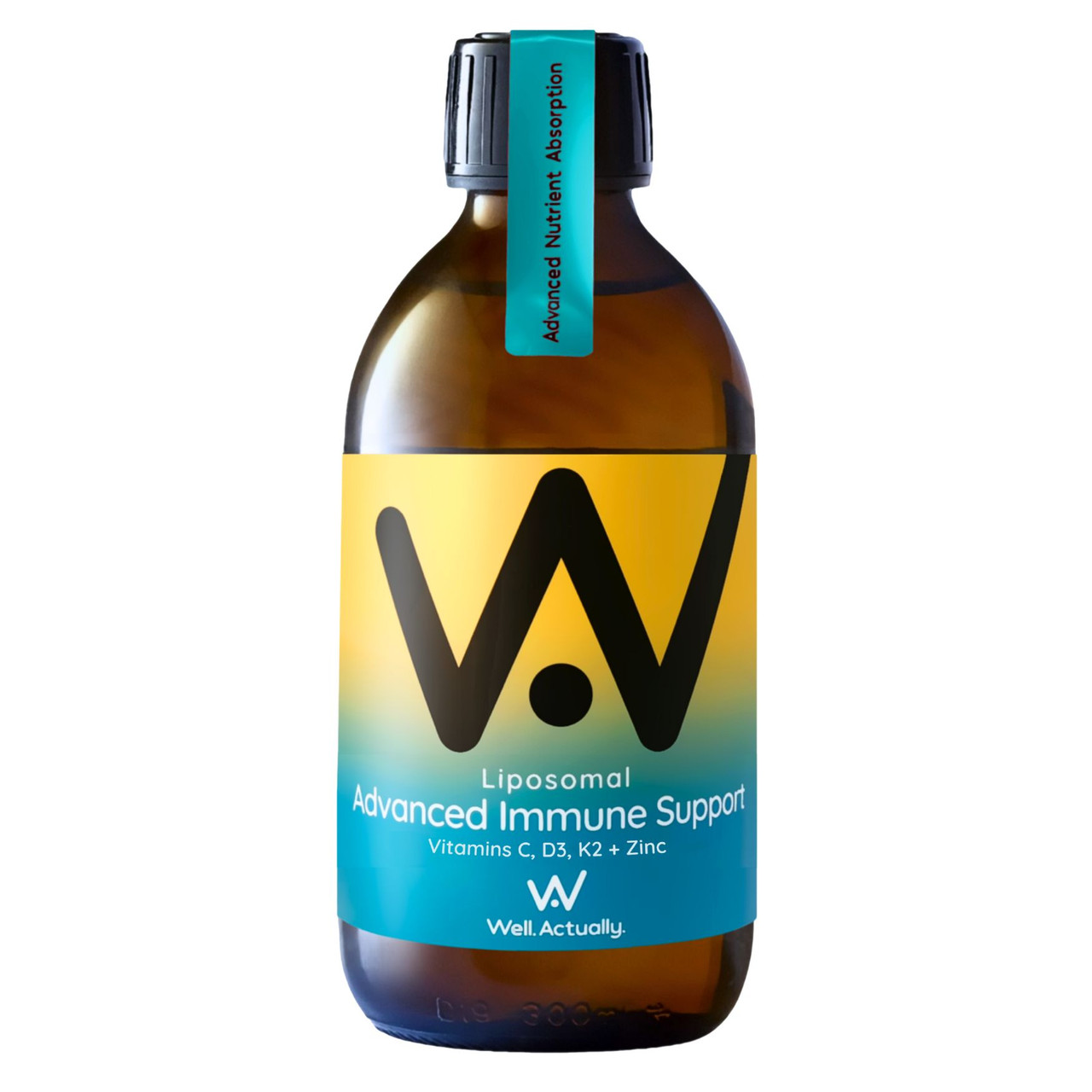 Click to view product details and reviews for Well Actually Liposomal Advanced Immune Support Vitamins C D3 K2 Zinc Tropical Zest Flavour 250ml.