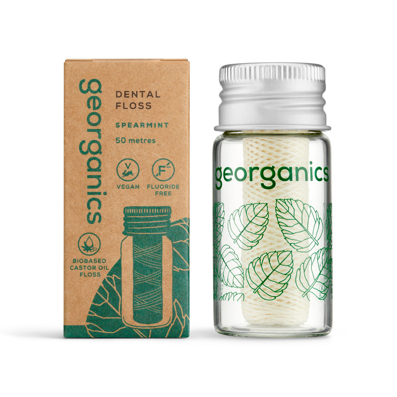 Click to view product details and reviews for Georganic Bionylon Dental Floss Spearmint 50m.