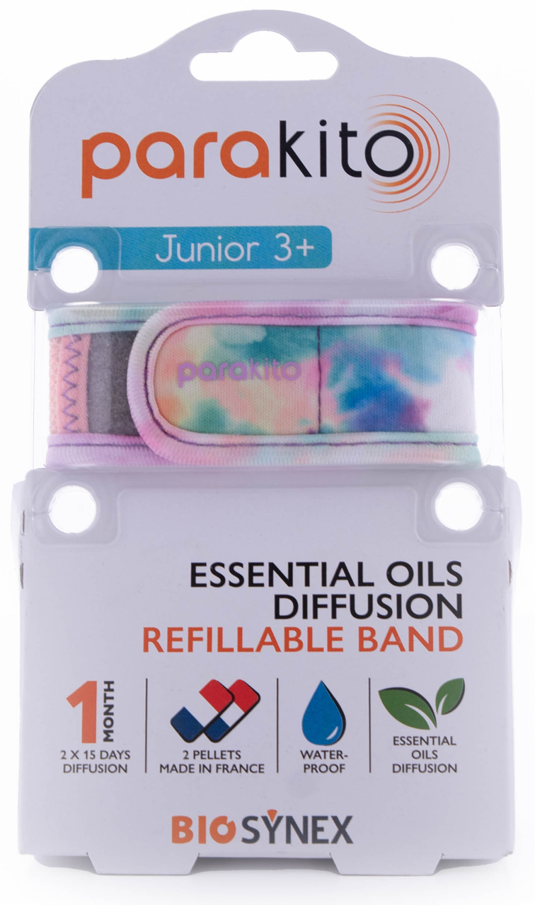 Click to view product details and reviews for Parakito Junior Anti Mosquito Tie Dye Wristband.