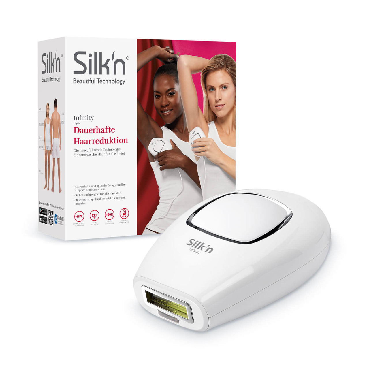 Silk'n Infinity 400K Ipl Hair Removal Device Light Small