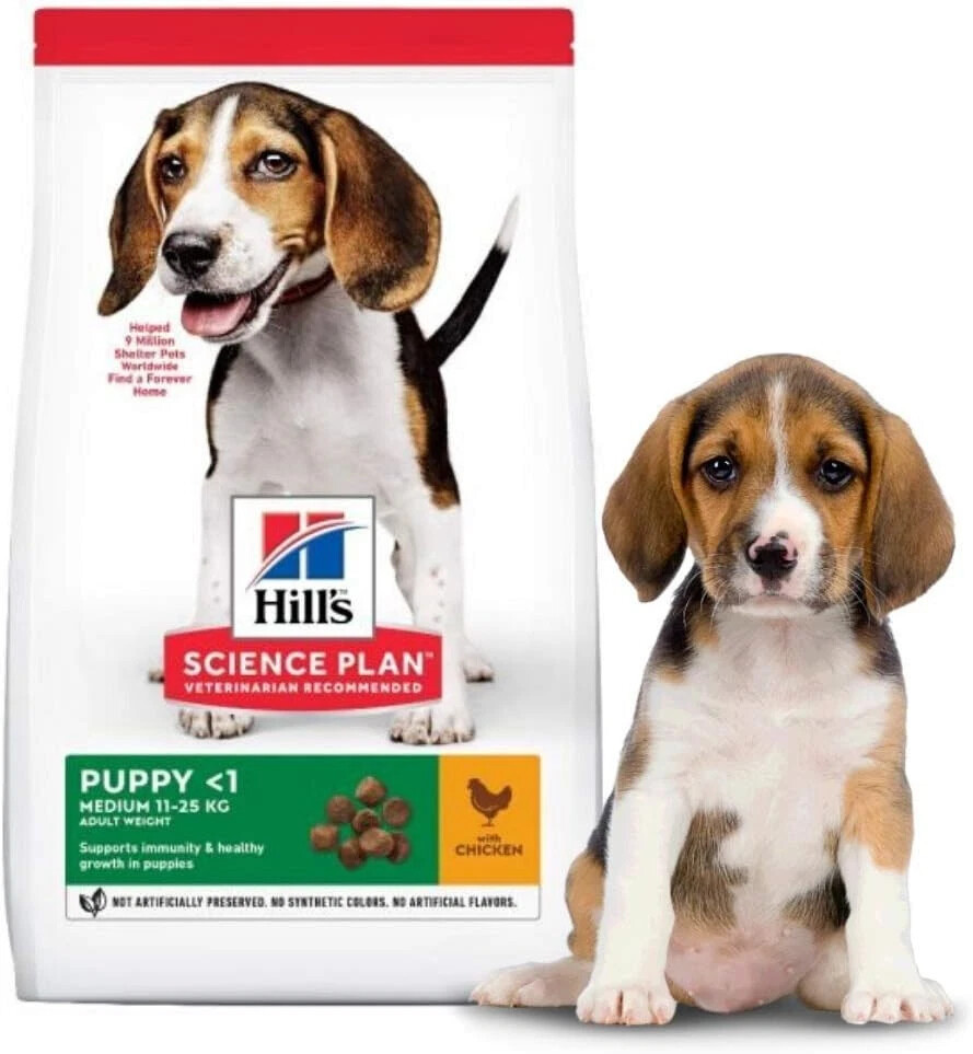 Image of Hill's Science Plan Medium Puppy Dry Dog Food Chicken 14 kg