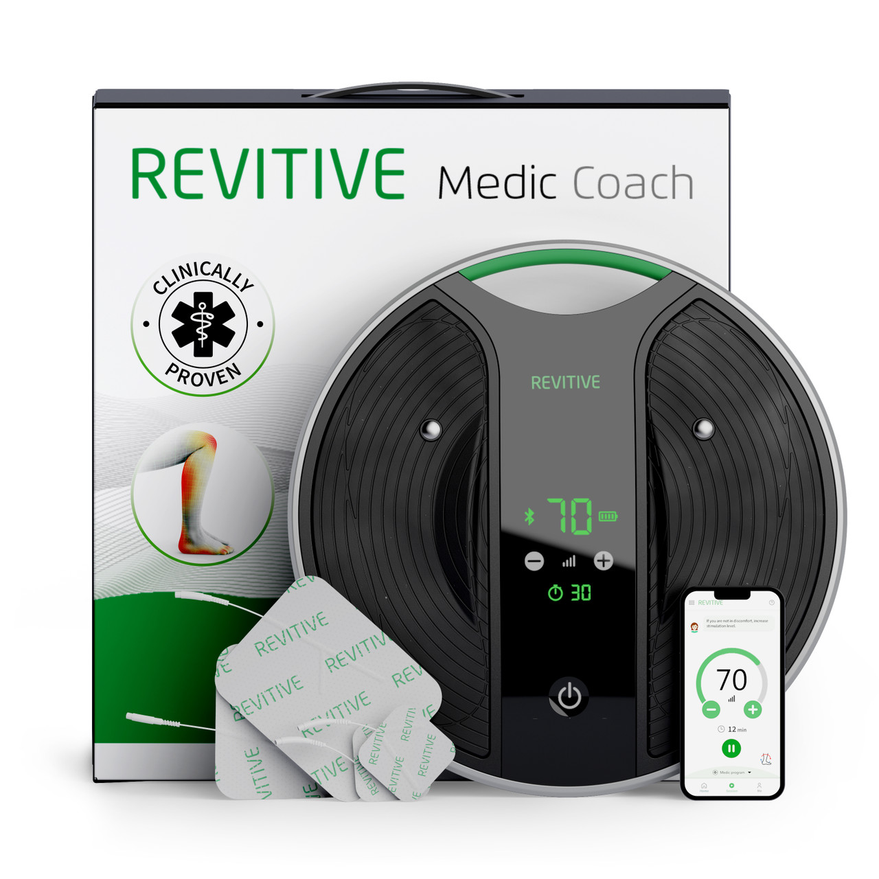 Click to view product details and reviews for Revitive Medic Coach Circulation Booster. Click to view product details and reviews for Revitive Medic Coach Circulation Booster.