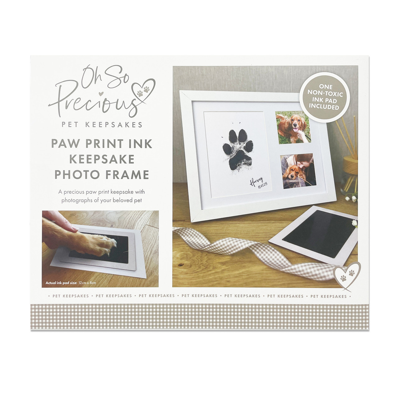 Oh So Precious Paw Print Ink Pad & Photo Frame