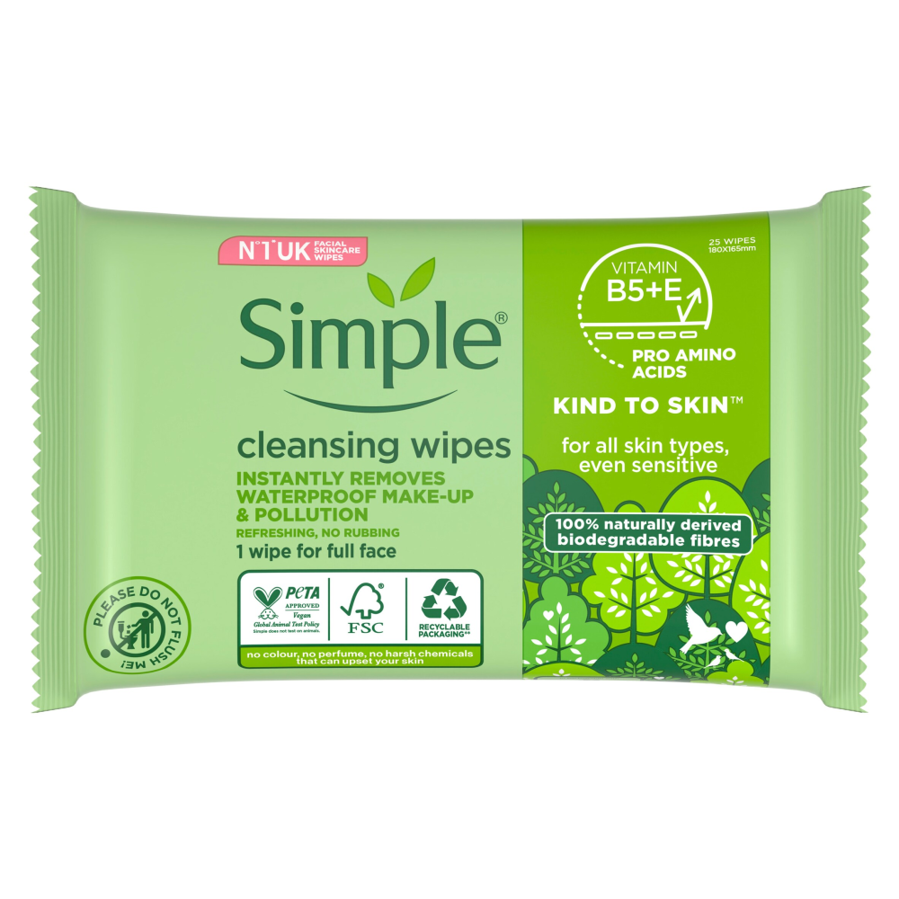 Click to view product details and reviews for Simple Kind To Skin Biodegradable Face Wipes 25s.