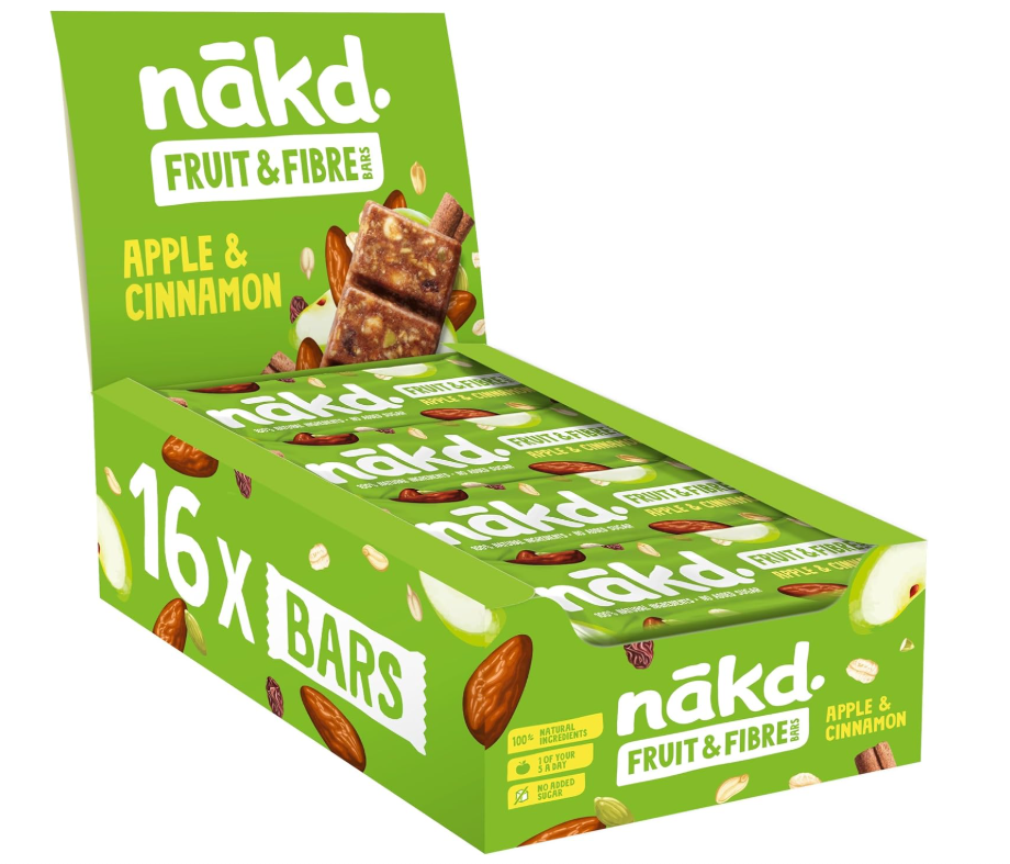 Click to view product details and reviews for Nakd Fruit Fibre Apple Cinnamon 16x44g. Click to view product details and reviews for Nakd Fruit Fibre Apple Cinnamon 16x44g.