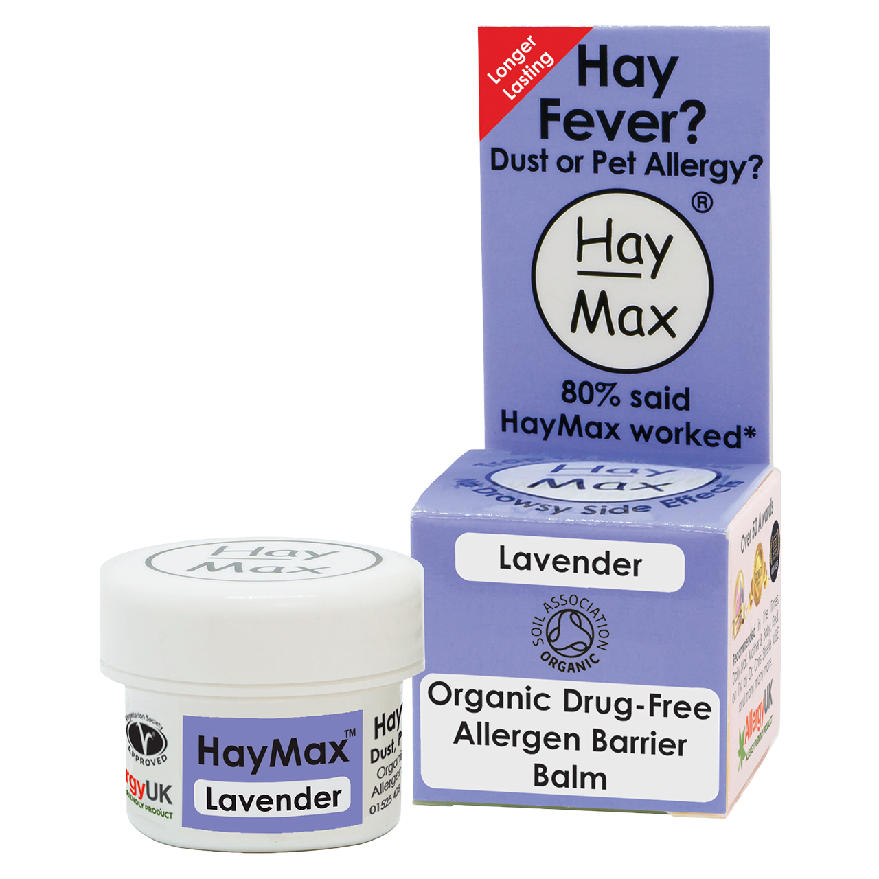 Click to view product details and reviews for Haymax Lavender Organic Drug Free Allergen Balm 5ml.