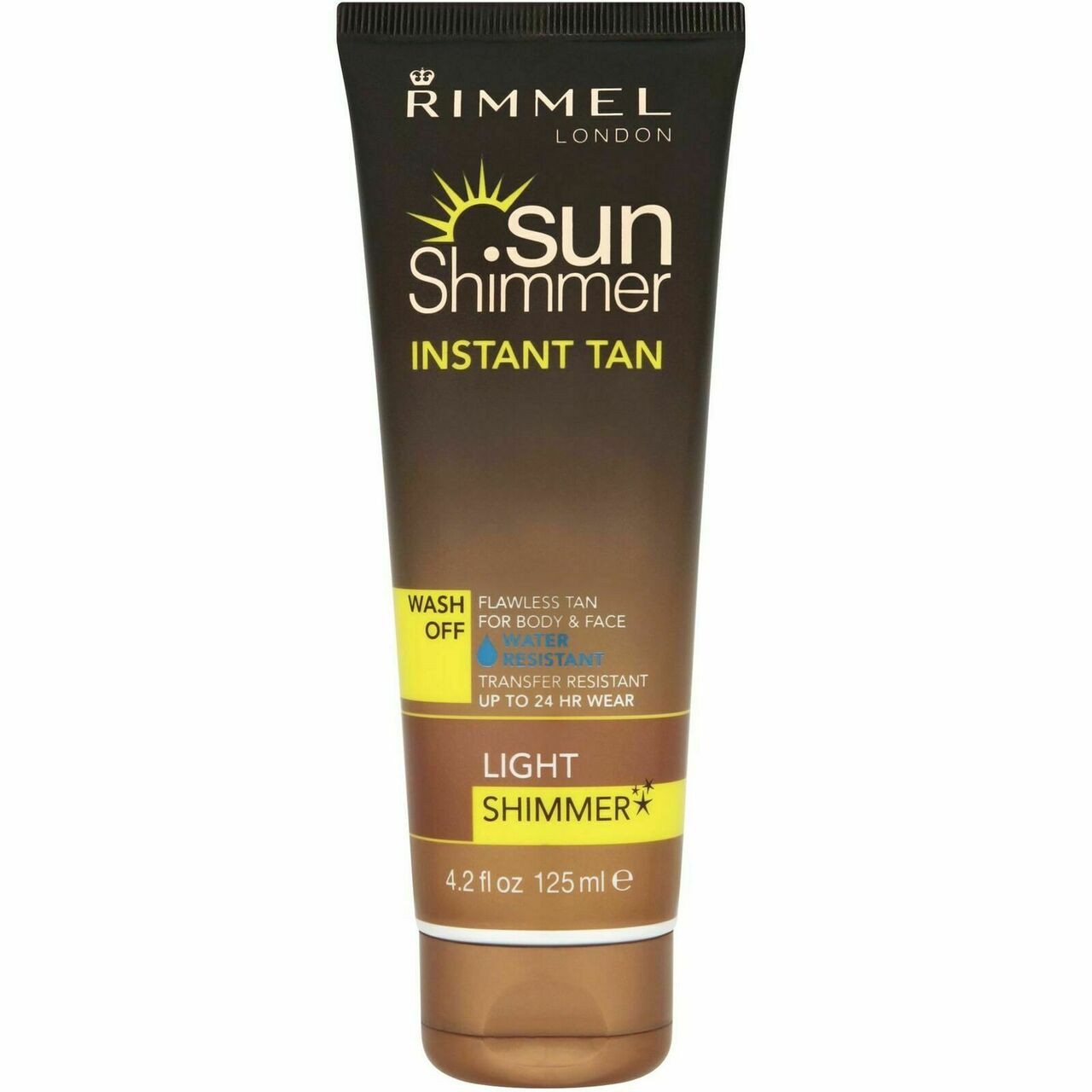 Rimmel Water Resistant Instant Tan Wash Off Light Shimmer- 125ml