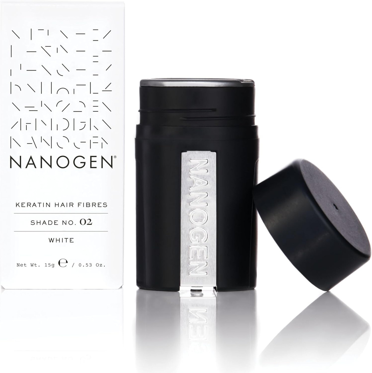 Nanogen Thickening Keratin Hair Fibres White 15g