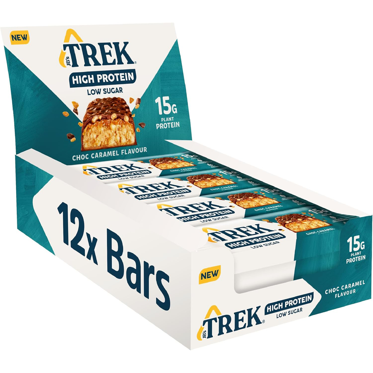 Click to view product details and reviews for Trek High Protein Choc Caramel Bars 12x55g. Click to view product details and reviews for Trek High Protein Choc Caramel Bars 12x55g.