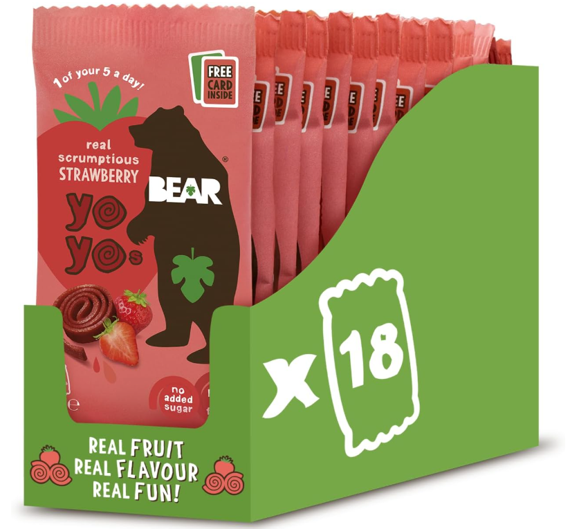 Click to view product details and reviews for Bear Fruit Yoyos Strawberry 18x20g. Click to view product details and reviews for Bear Fruit Yoyos Strawberry 18x20g.