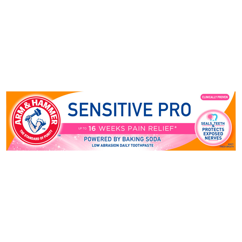 Click to view product details and reviews for Arm Hammer Sensitive Pro Toothpaste 75ml. Click to view product details and reviews for Arm Hammer Sensitive Pro Toothpaste 75ml.