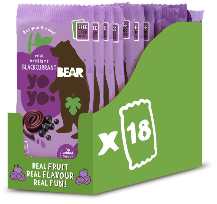 Click to view product details and reviews for Bear Fruit Yoyos Blackcurrant 18x20g. Click to view product details and reviews for Bear Fruit Yoyos Blackcurrant 18x20g.