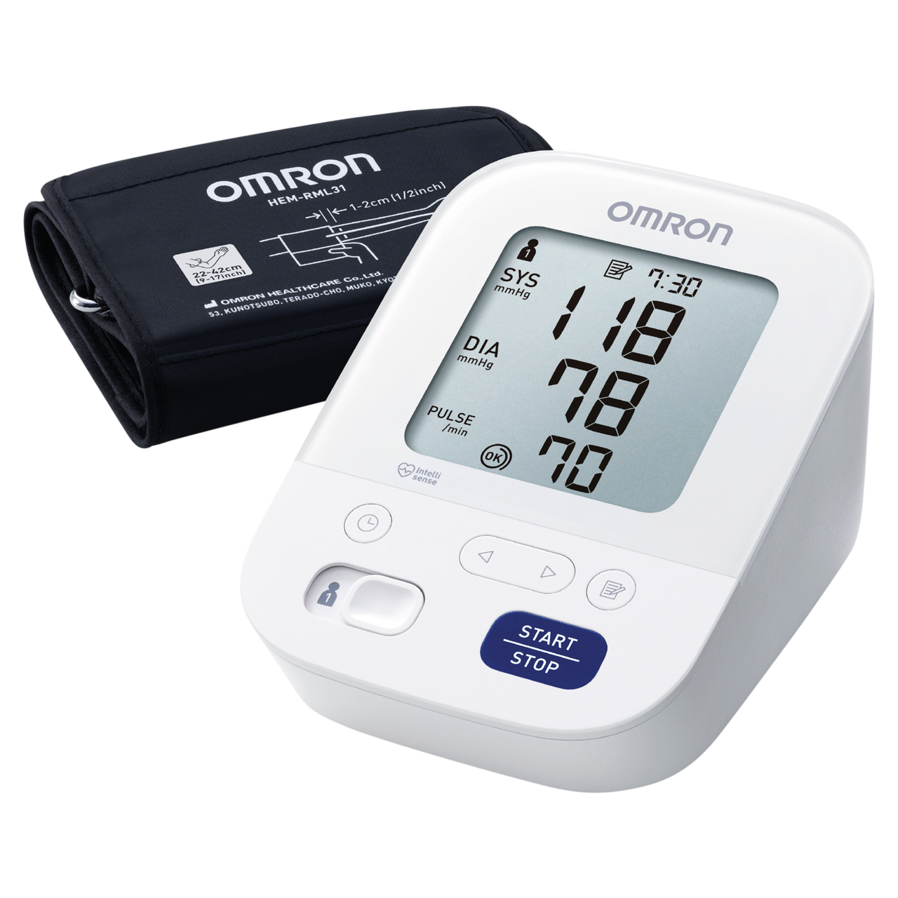 Omron M3 Automatic Upper Arm Blood Pressure Monitor (Hem-7154-E) 1 Unit