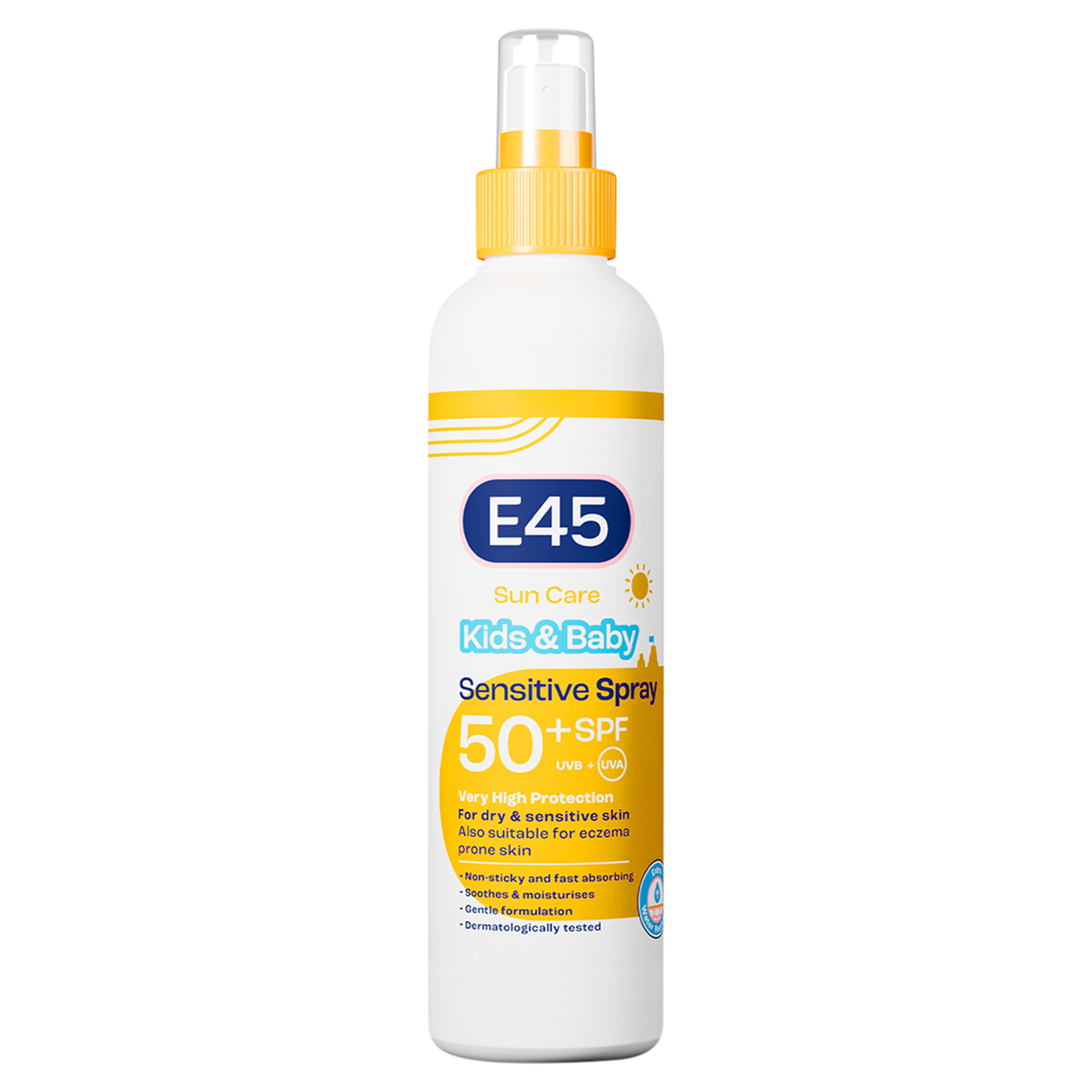 Click to view product details and reviews for E45 Sun Care Kids Baby Spf50 Uvb Uva Sensitive Spray 180ml.