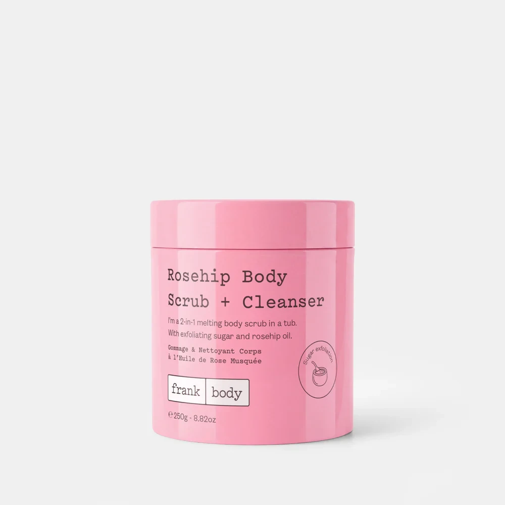 Frank Body Rosehip Body Scrub + Cleanser 250g