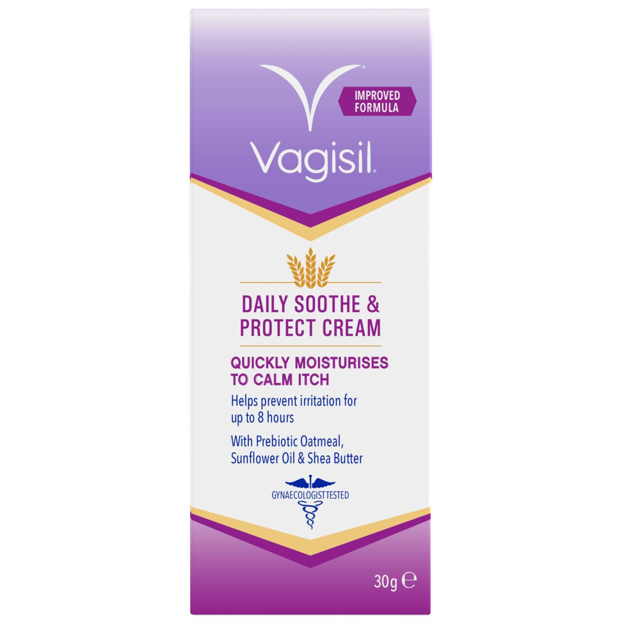Vagisil Daily Soothe & Protect Cream with Prebiotic Oatmeal 30 Grams