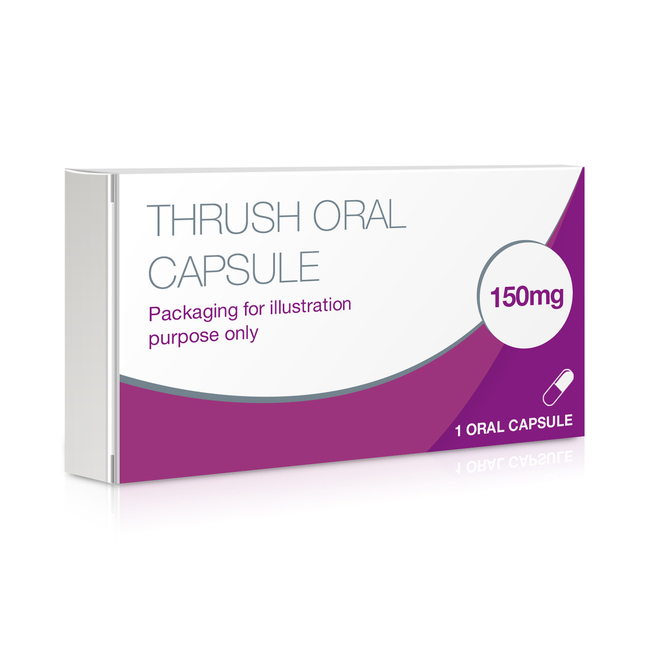 Men's White Thrush Oral Capsule Containing Fluconazole 1 Capsule