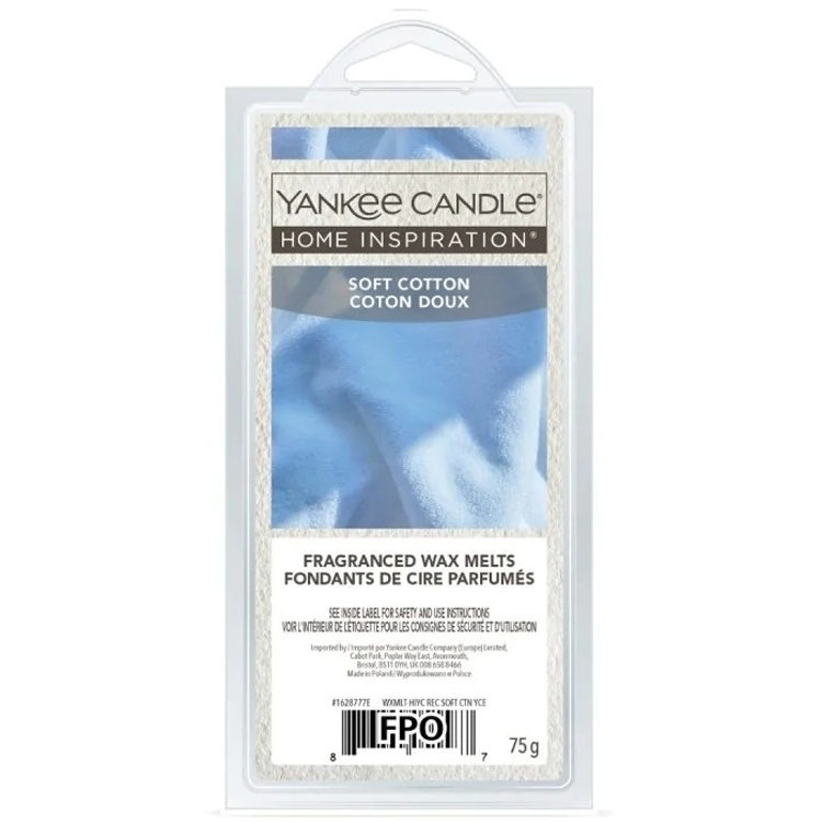 Yankee Candle Wax Melt Soft Cotton 75g