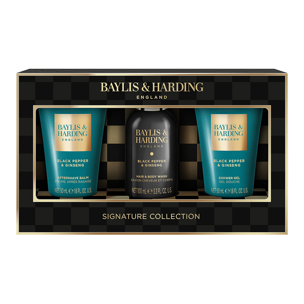 Baylis & Harding Black Pepper & Ginseng Men's Luxury Mini Trio Gift Set