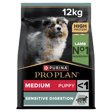 Purina Pro Plan Medium Puppy Sensitive Digestion Rich in Lamb Dry Dog Food 12kg