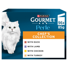 Gourmet Perle Mini Fillets in Gravy Chef's Collection Wet Cat Food Pouch 96x85g