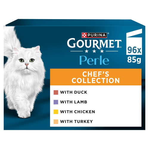 GOURMET Perle Mini Fillets in Gravy Chef's Collection Wet Cat Food 96x85g