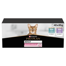 Purina Pro Plan Delicate Digestion Fish and Turkey in Gravy Wet Cat Food 40x85g