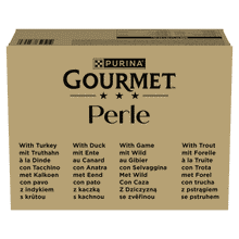 Gourmet Perle Mini Fillets in Jelly Country Medley Wet Cat Food 96x85g