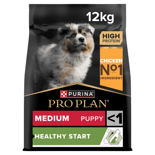 PRO PLAN Medium Puppy Healthy Start Chicken Dry Dog Food 12kg