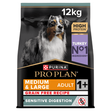 Purina Pro Plan Large Adult Sensitive Digestion GF Turkey Dry Dog Food 12kg