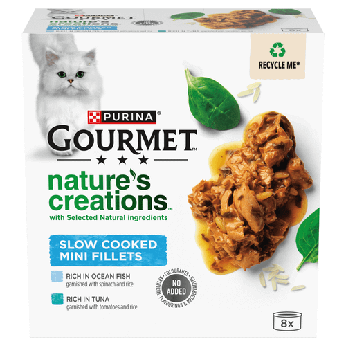 GOURMET Nature's Creations Fish Wet Cat Food 8x85g